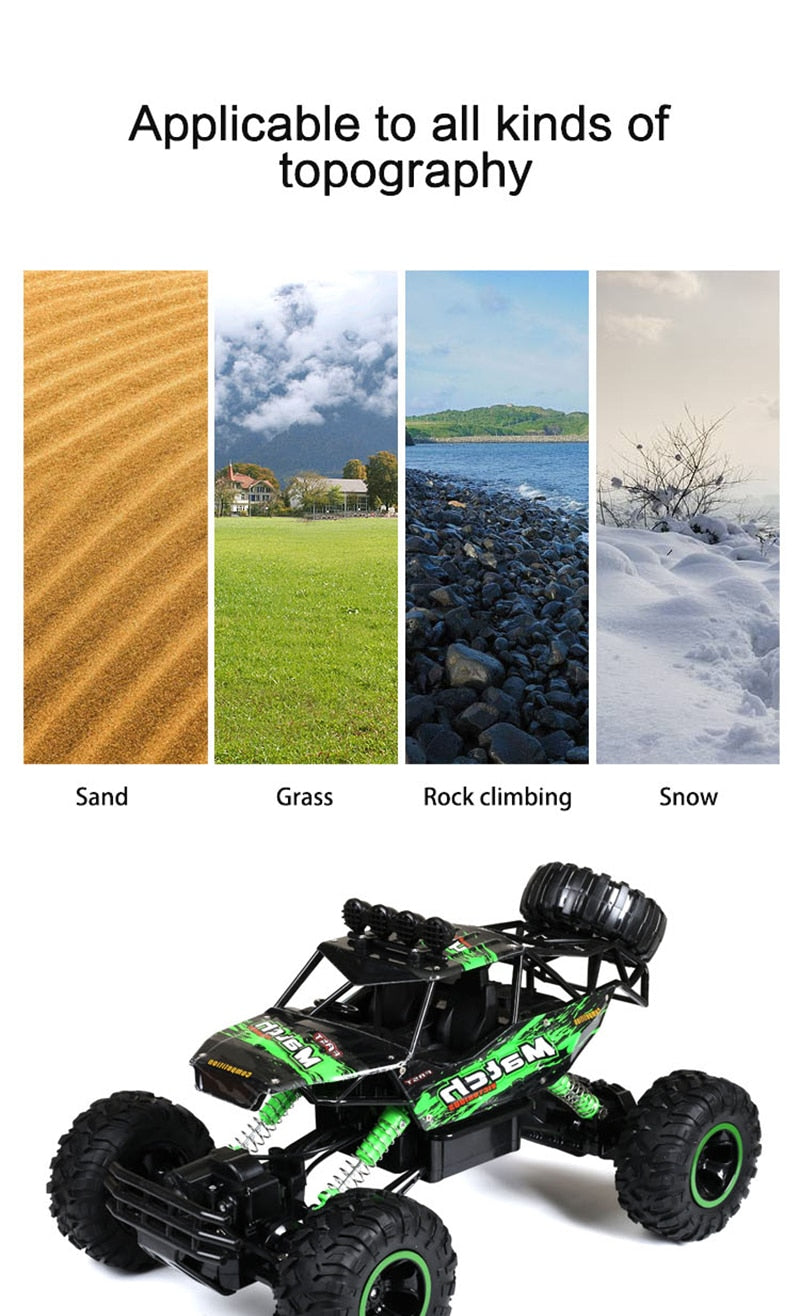 Potężna zdalnie sterowana ciężarówka terenowa 4x4