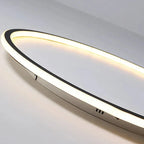 Okrągła skandynawska lampa sufitowa minimalistyczna nowoczesna