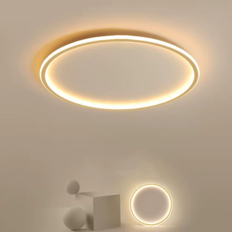 Funkcjonalna skandynawska okrągła lampa sufitowa LED do eleganckiego wnętrza domu
