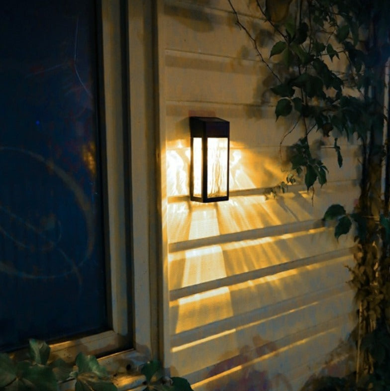 Wytrzymała solarna lampa ścienna LED – wodoodporna lampa ogrodowa do użytku na zewnątrz