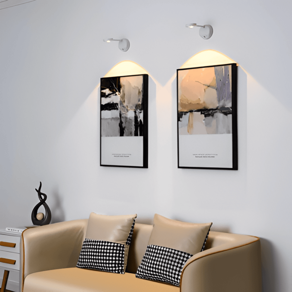 Ładowalna lampa ścienna LED z czujnikiem ruchu – konstrukcja bezprzewodowa