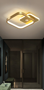 Nowoczesna lampa sufitowa LED z czujnikiem ruchu
