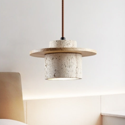 Naturalna lampa wisząca do ciepłych wnętrz