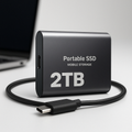 Wydajny 2TB zewnętrzny dysk SSD – Przenośna pamięć dla laptopów i komputerów stacjonarnych