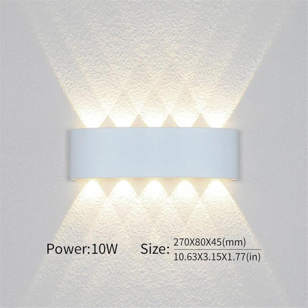 Nowoczesna lampa ścienna do wnętrz i na zewnątrz