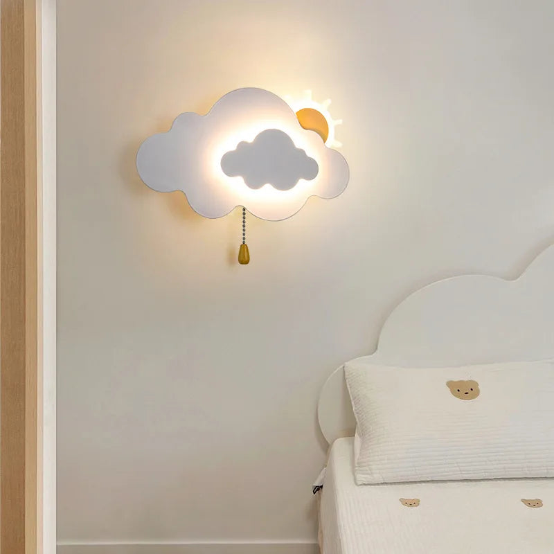 Kreatywna lampa ścienna dla dzieci do sypialni