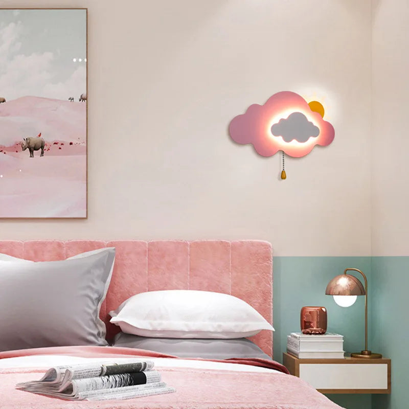 Kreatywna lampa ścienna dla dzieci do sypialni