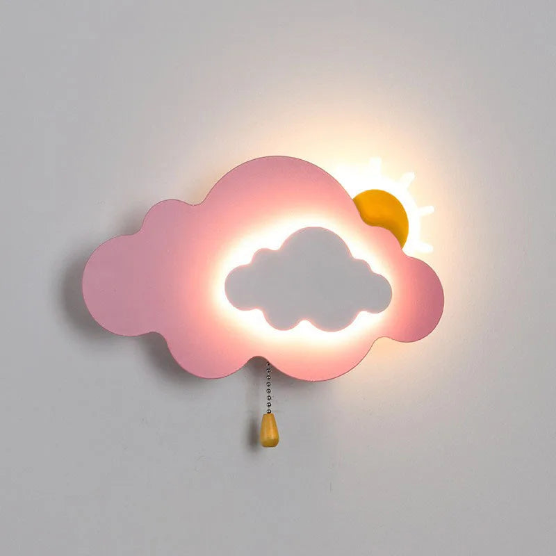 Kreatywna lampa ścienna dla dzieci do sypialni