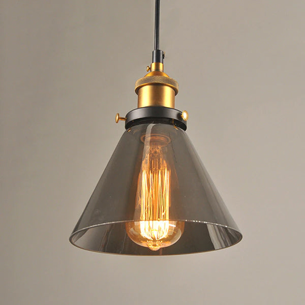 Stylowa szklana lampa wisząca w stylu art deco – nowoczesna lampa sufitowa w stylu vintage
