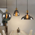 Stylowa szklana lampa wisząca w stylu art deco – nowoczesna lampa sufitowa w stylu vintage
