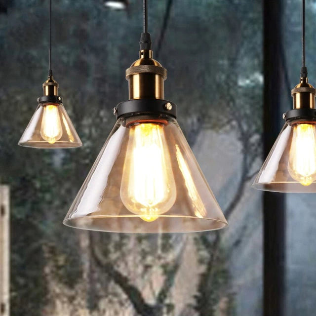 Stylowa szklana lampa wisząca w stylu art deco – nowoczesna lampa sufitowa w stylu vintage