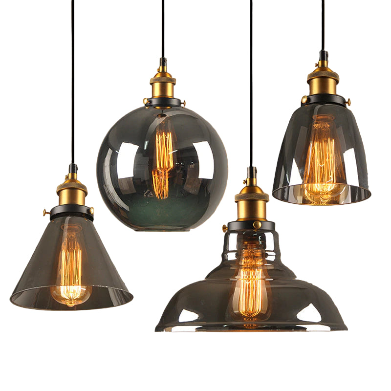 Stylowa szklana lampa wisząca w stylu art deco – nowoczesna lampa sufitowa w stylu vintage