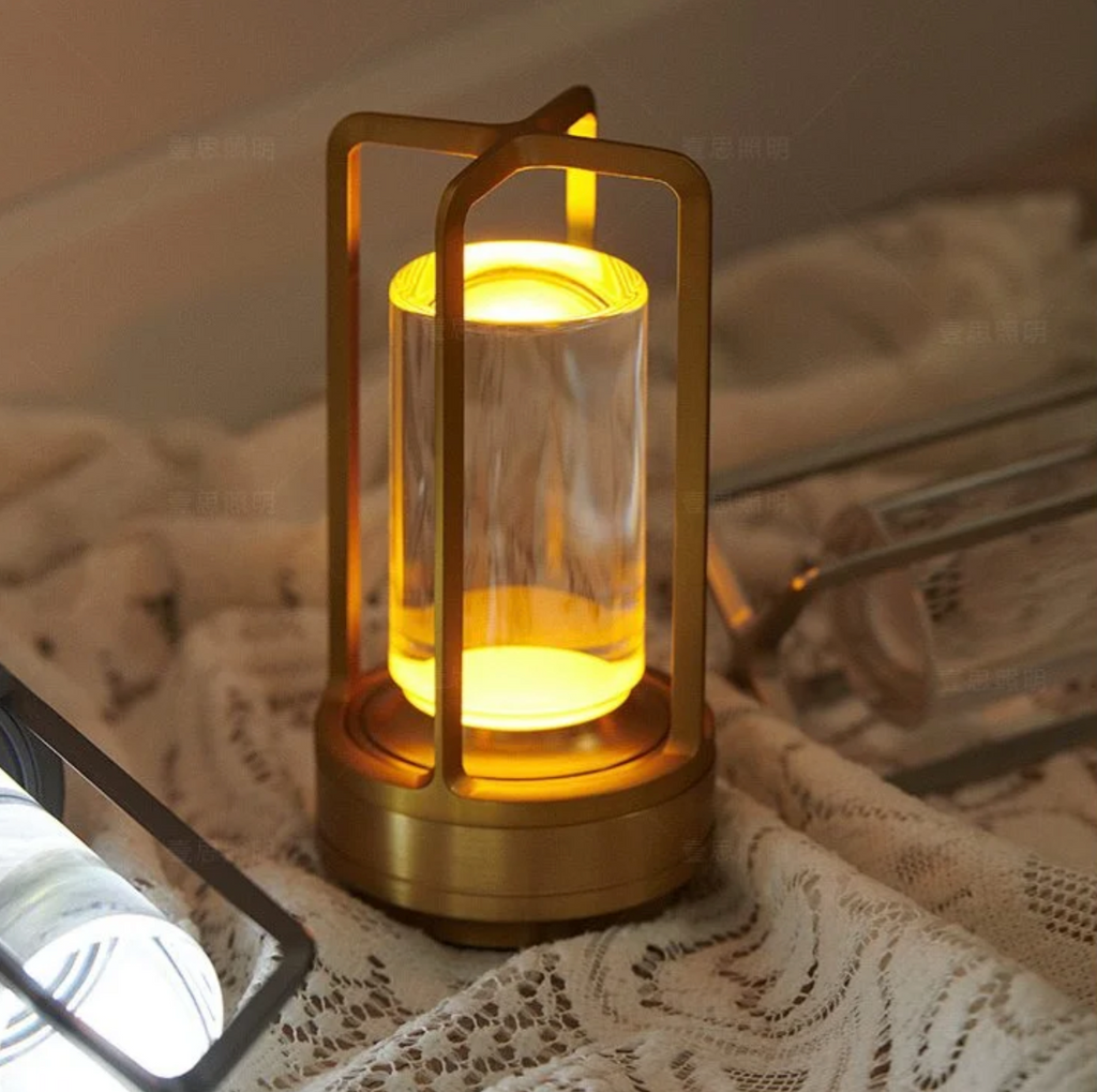 Funkcjonalna ładowalna ściemnialna bezprzewodowa lampa stołowa LED