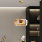 Wykwintna szklana lampa wisząca do nowoczesnych wnętrz