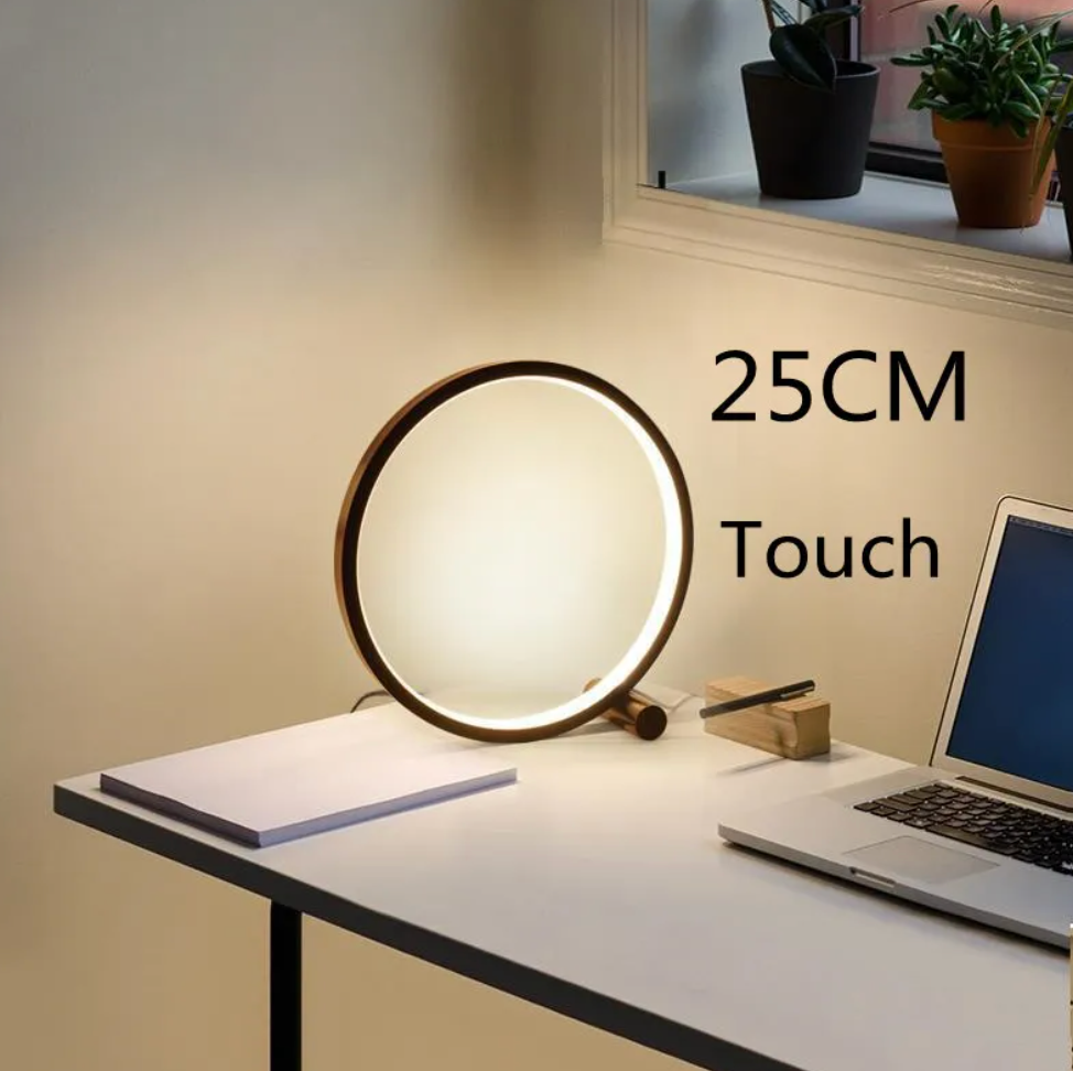 Minimalistyczna lampa stołowa LED z funkcją ściemniania i sterowaniem dotykowym