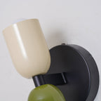 Retro industrialna lampa ścienna z 2 obrotowymi głowicami do salonu, sypialni lub przedpokoju