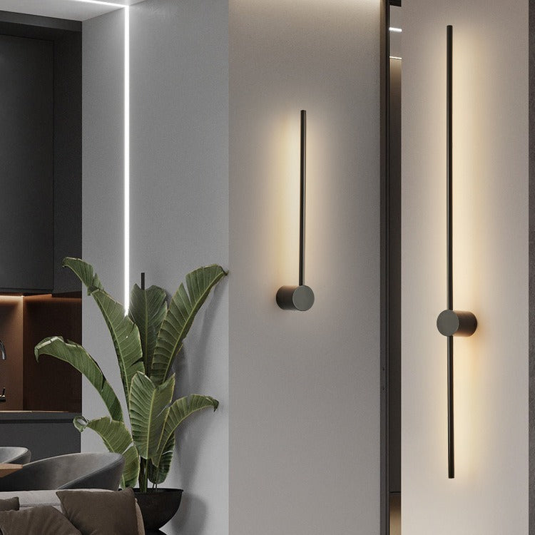 Atmosferyczna liniowa lampa ścienna LED - łatwym montażem na ścianie