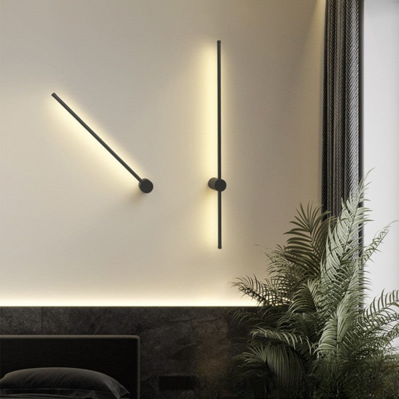 Atmosferyczna liniowa lampa ścienna LED - łatwym montażem na ścianie