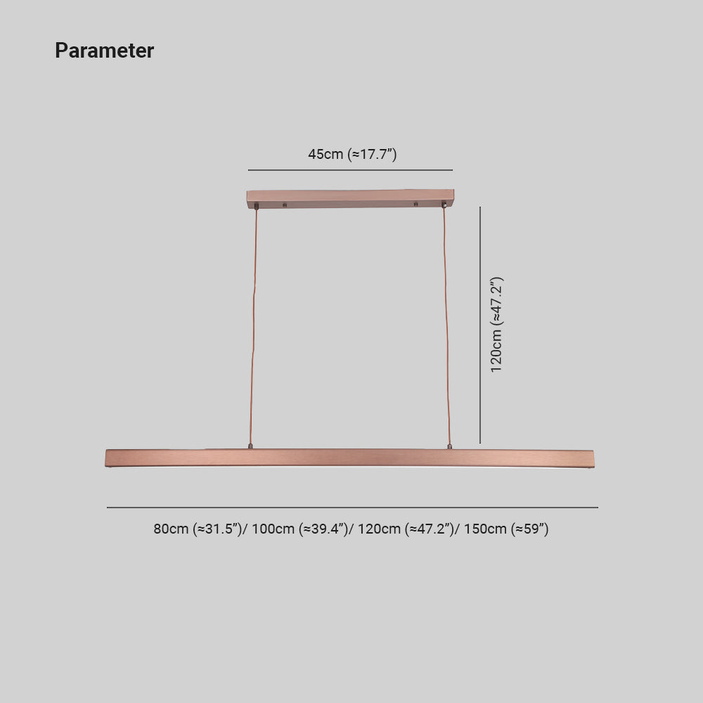 Minimalistyczna funkcjonalna liniowa lampa wisząca LED do nowoczesnych wnętrz
