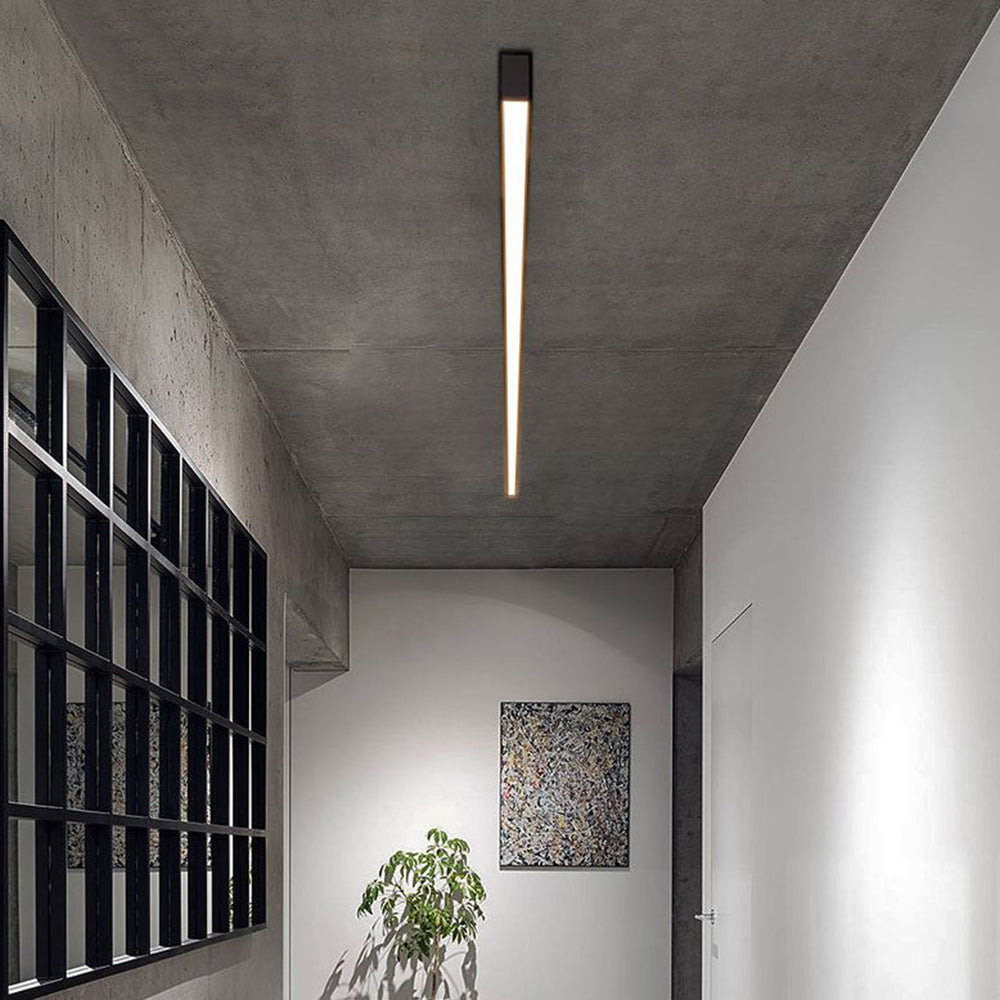 Rustykalna liniowa lampa sufitowa LED do nowoczesnego domu