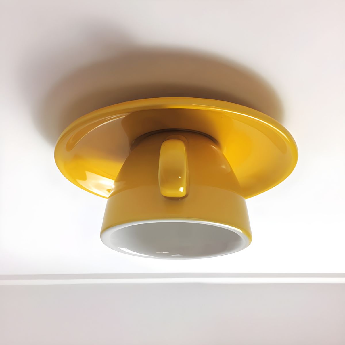 Dekoracyjna ceramiczna lampa sufitowa kubek do kuchni lub jadalni