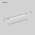 Atmosferyczna prostokątna lustrzany front lampa ścienna LED do wnętrz