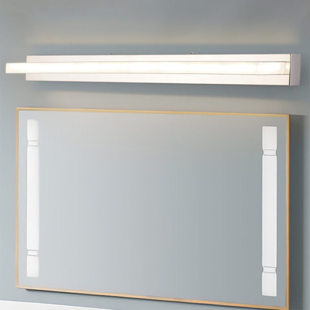 Atmosferyczna prostokątna lustrzany front lampa ścienna LED do wnętrz