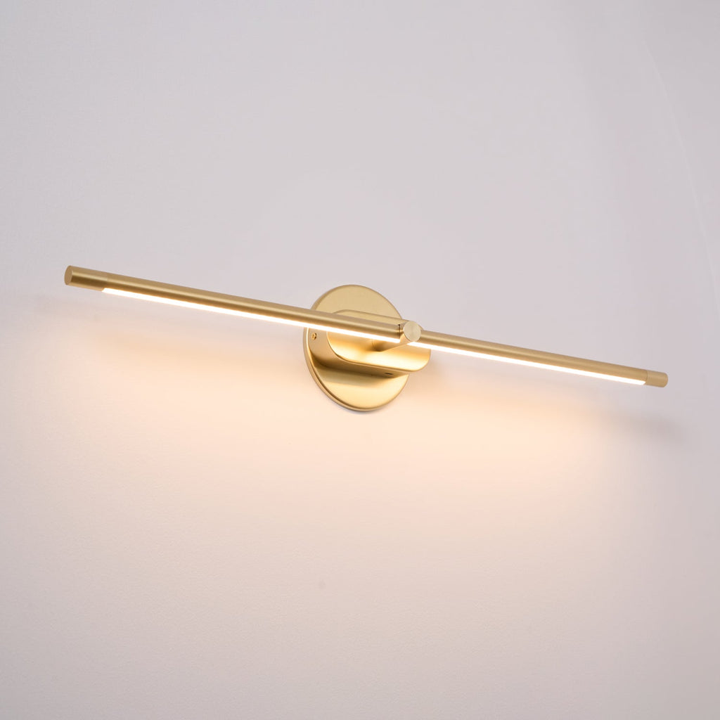 Elegancka jasna wnętrz lampa ścienna LED z akumulatorem