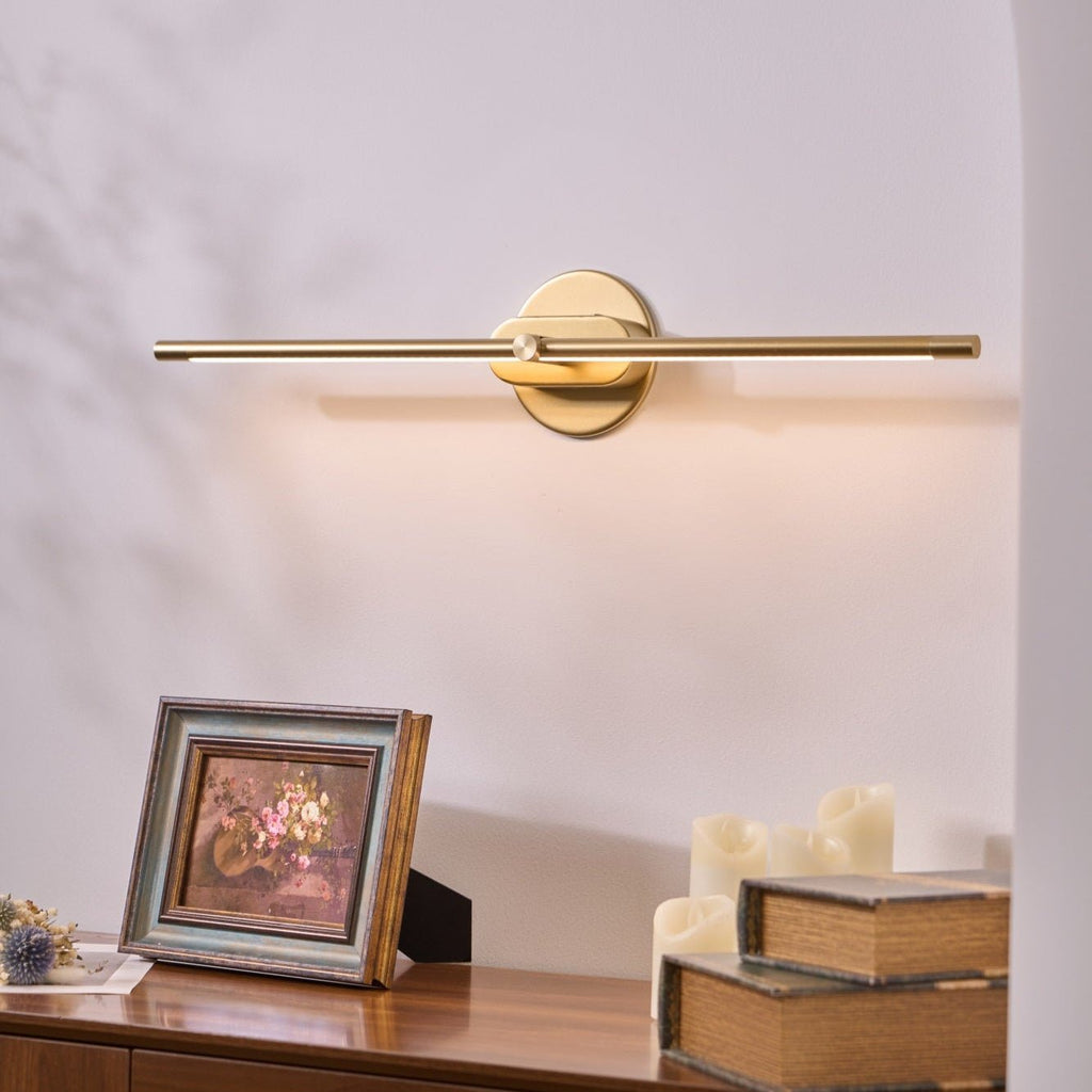 Elegancka jasna wnętrz lampa ścienna LED z akumulatorem