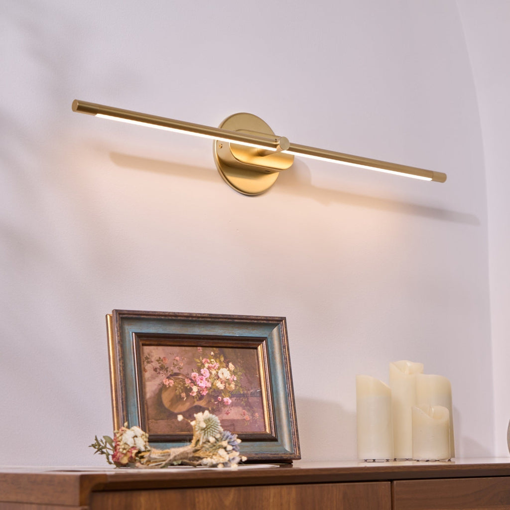 Wewnętrzna lampa ścienna LED akumulatorowa elegancka jasna