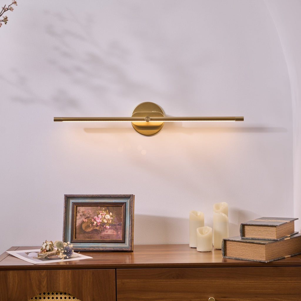 Elegancka jasna wnętrz lampa ścienna LED z akumulatorem