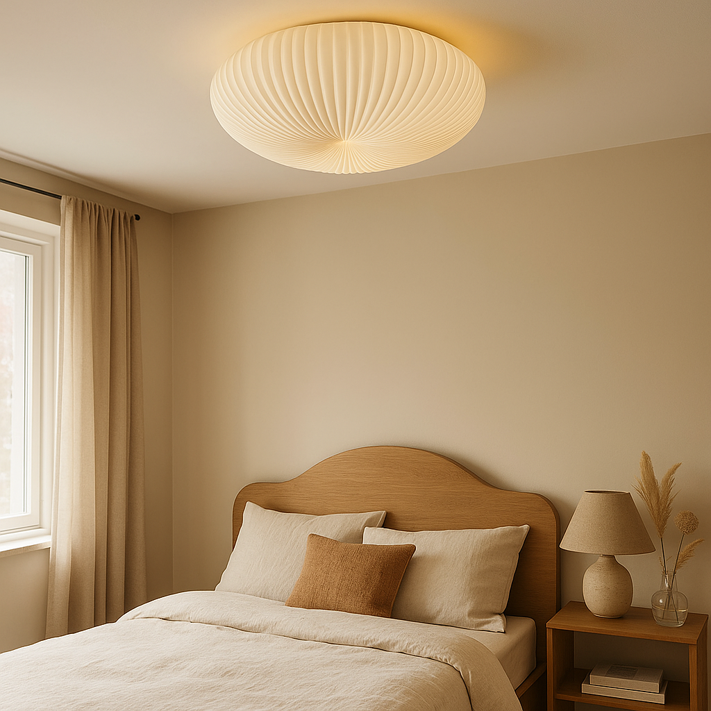 Funkcjonalna, ciepła lampa sufitowa LED do nowoczesnego oświetlenia ambientowego