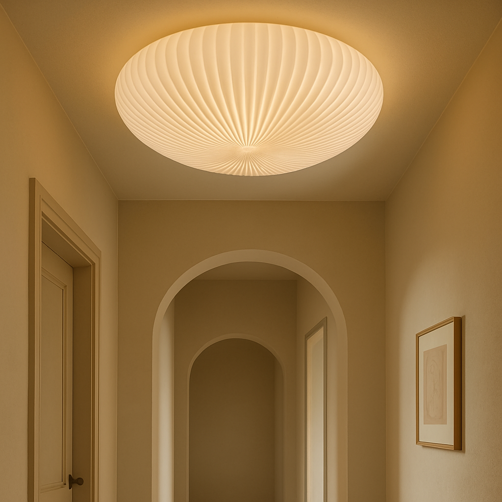 Nowoczesna rzeźbiona lampa sufitowa z wbudowanym podświetleniem LED
