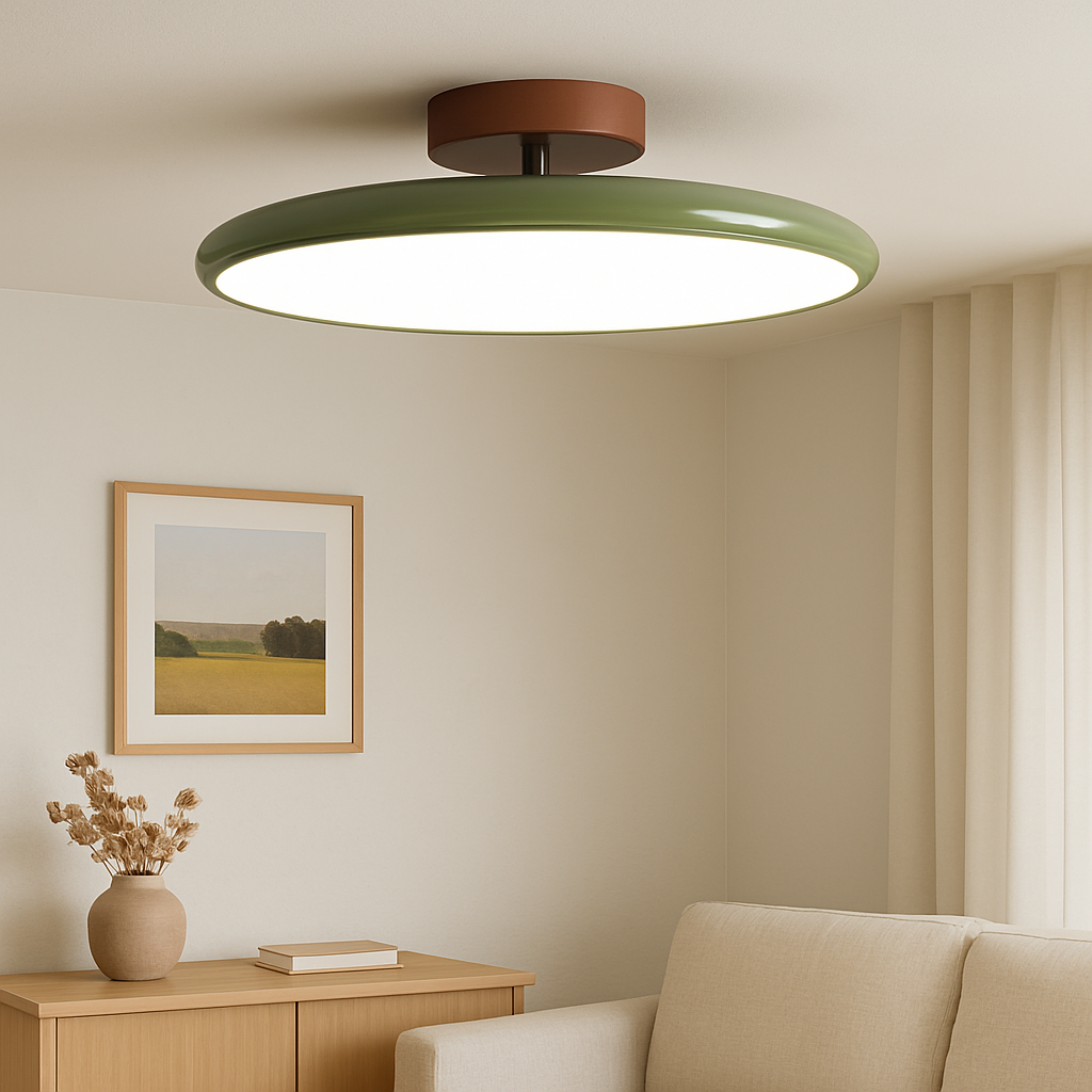 Nowoczesna, regulowana lampa sufitowa z wbudowanym oświetleniem LED