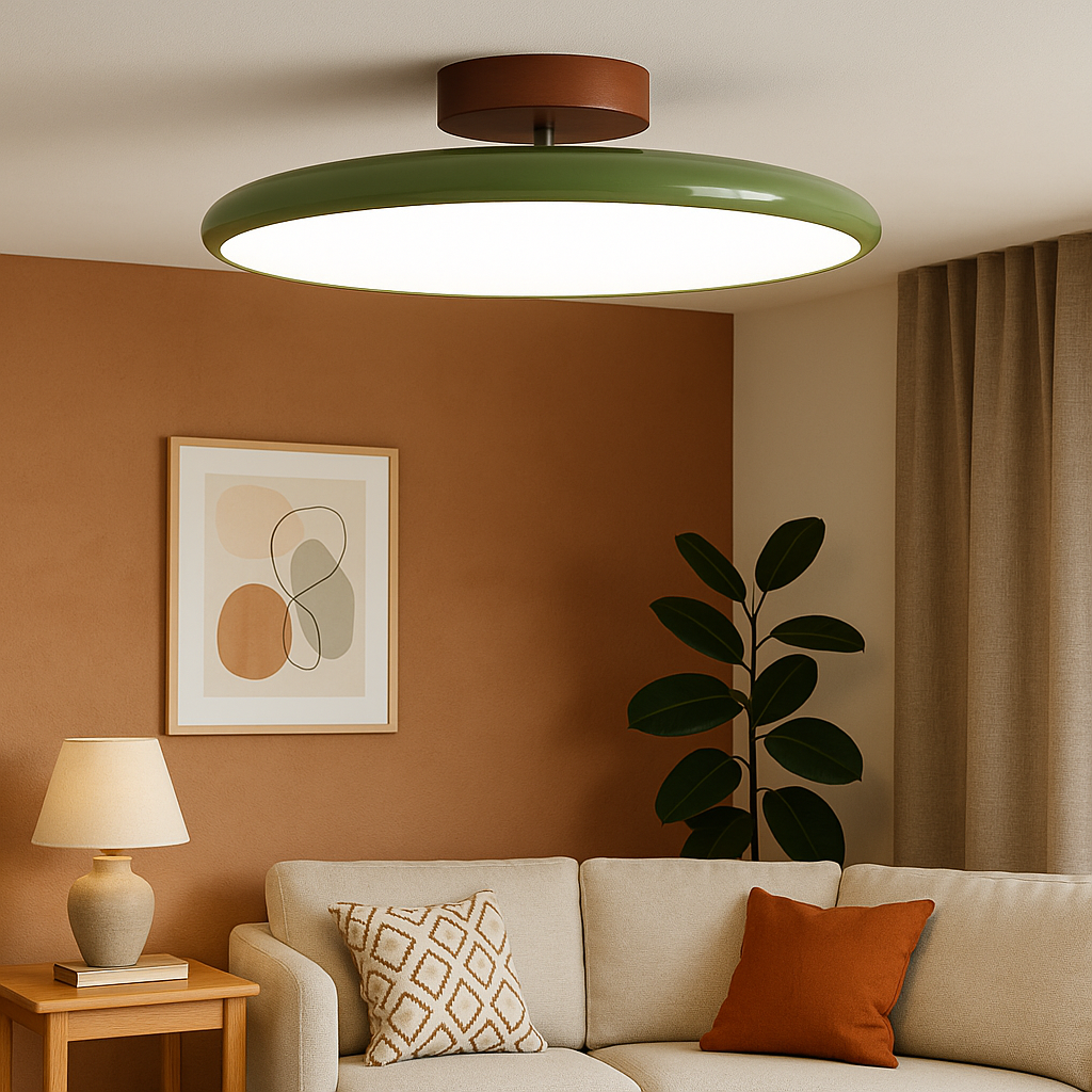 Nowoczesna, regulowana lampa sufitowa z wbudowanym oświetleniem LED