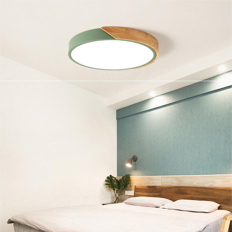 Smukła lampa LED skandynawski okrągły kształt do wnętrz