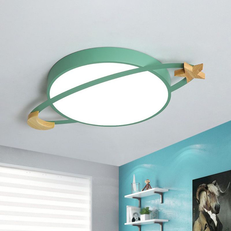 Nowoczesna okrągła lampa sufitowa z wbudowanym oświetleniem LED