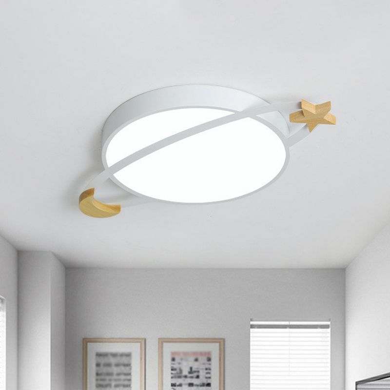 Nowoczesna okrągła lampa sufitowa z wbudowanym oświetleniem LED