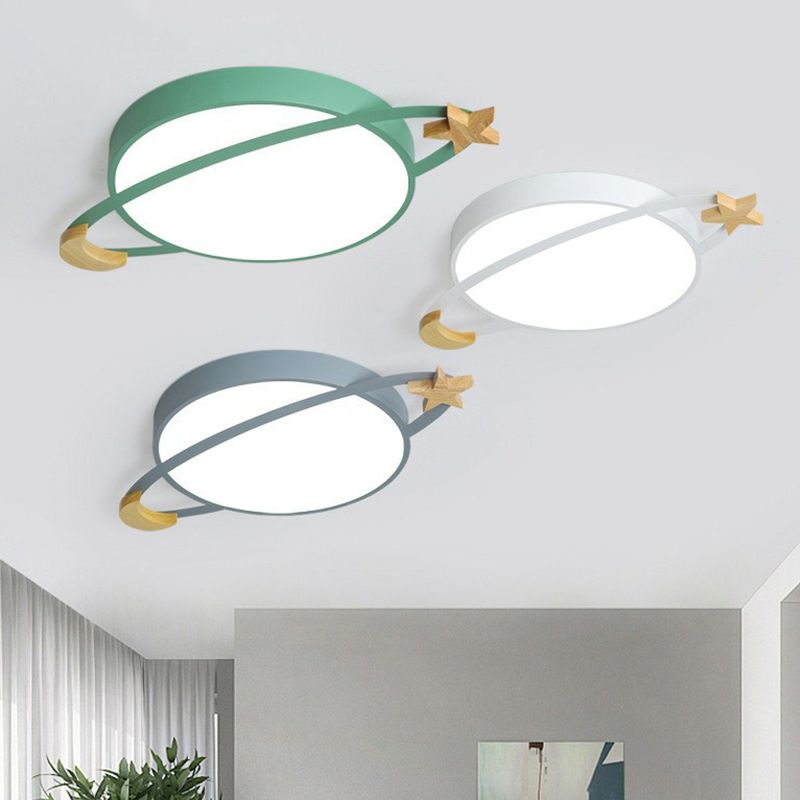 Nowoczesna okrągła lampa sufitowa z wbudowanym oświetleniem LED