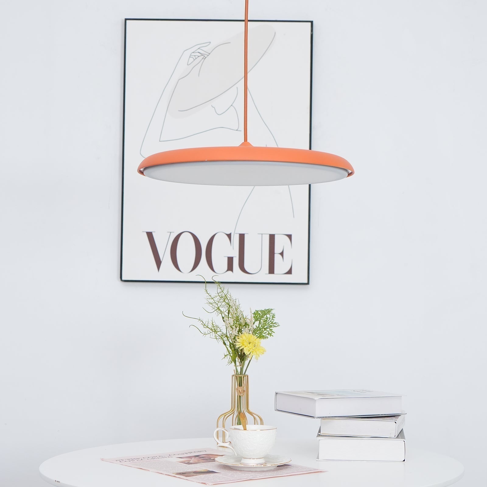 Minimalistyczna okrągła lampa wisząca LED