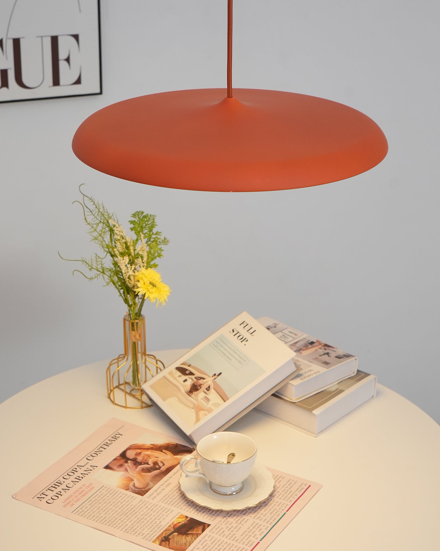 Minimalistyczna okrągła lampa wisząca LED