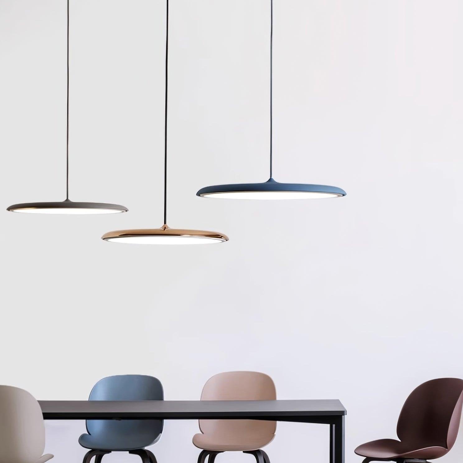 Minimalistyczna okrągła lampa wisząca LED