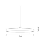 Minimalistyczna okrągła lampa wisząca LED