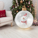 Świąteczna gigantyczna bombka LED – magiczna świąteczna iluminacja