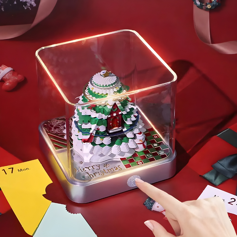 Podświetlana lampka biurkowa 3D z motywem świątecznym