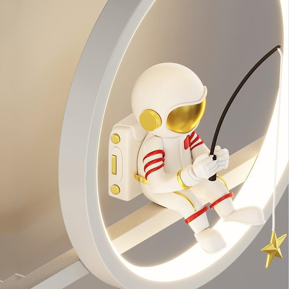 Lampa ścienna LED Starry Glow z ciepłym białym światłem - Bezpieczna dla dzieci i przeznaczona do sypialni