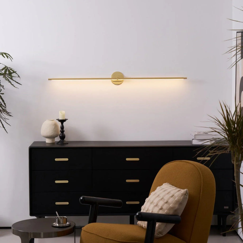 Minimalna smukła lampa ścienna LED do łazienki