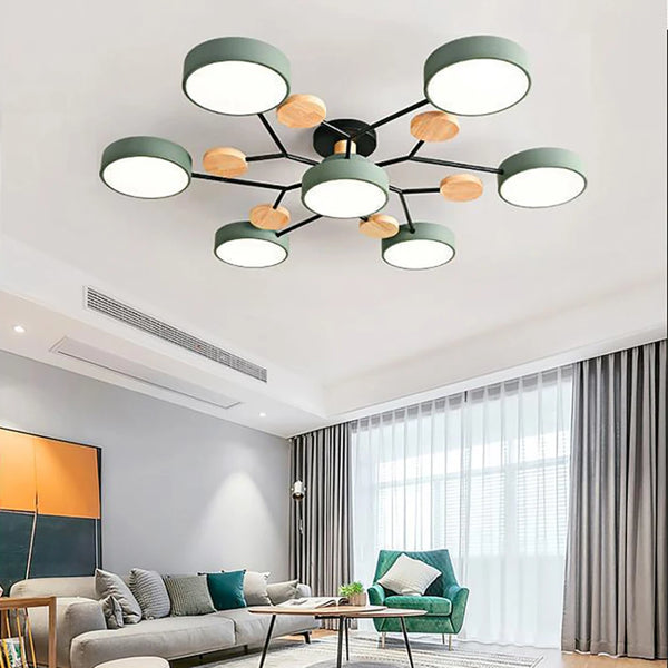 Stylowa lampa sufitowa z kutego żelaza – ręcznie wykończone detale