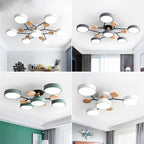 Elegancka, nowoczesna lampa sufitowa z ręcznie wykonanymi wykończeniami