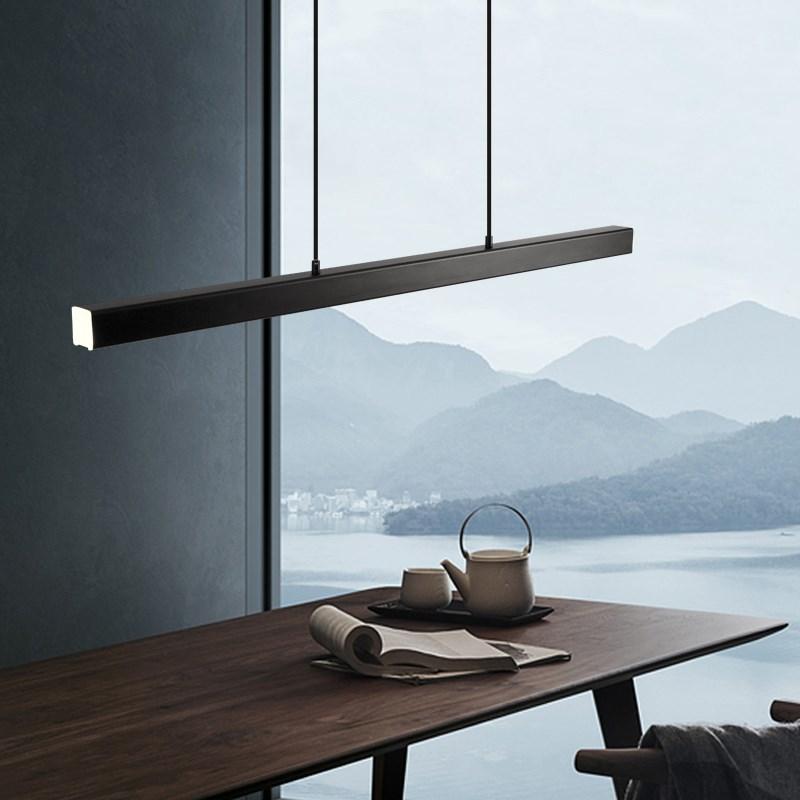 Smukła designerska nowoczesna lampa wisząca LED liniowa – Funkcjonalne oświetlenie liniowe